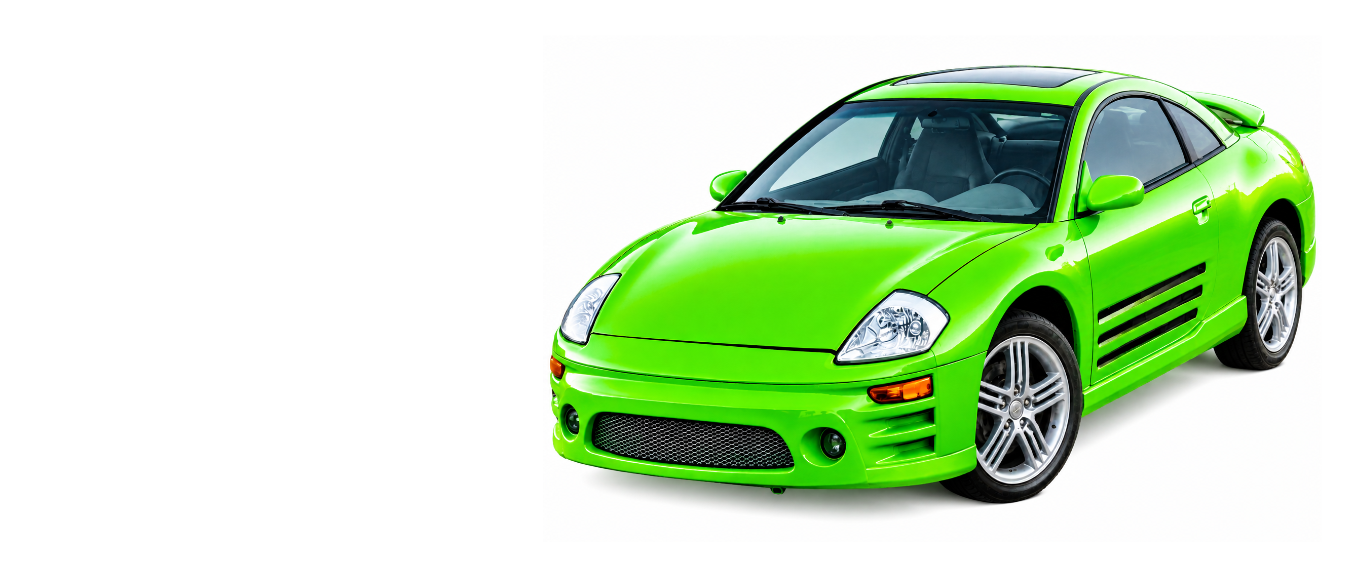 Full green Mitsubishi Eclipse